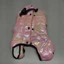 AOFITEE Dog Coat, Waterproof Dog Jacket for Winter, Warm Fullbody Dogs Snowsuit, Winter Coat for Small Dogs, Zip Up Pet Puffer Jacket Fleece Vest, Outdoor Reflective Cold Weather Pet Coats, Medium (Pink)