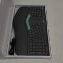 Nulea RT05B Wireless Ergonomic Keyboard, Split Keyboard with Cushioned Wrist Rest, Bluetooth and USB Connectivity, USB-C Rechargeable, Compatible with Windows Mac