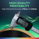 OVERTURE TPU Filament 1.75mm Flexible Roll, 95A Soft 3D Printer Filament, 1kg Spool (2.2 lbs), Fit Most FDM Printer (TPU Black)