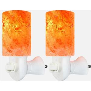 Spantik Himalayan Rock Salt Night Light Cylinder Shape 2Pack