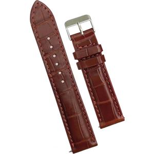 Handmade AIIi-gator Watch Band Men Quick Release Croc Premium Leather Watch Strap Replacement Silver Buckles Bespoke 18mm 19mm 20mm 21mm 22mm 24mm