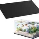 Aquarium Leveling Mat, 18 x 36 Inch Fish Tank Pad, 6mm Thick Non-Slip Cushion, Water Resistant Under Tank Mat for Aquariums and Terrariums, Easy to Trim, Black