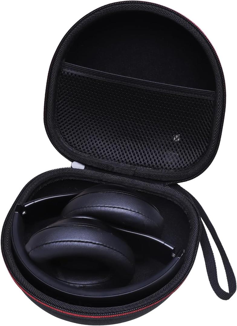 Headphone Headset Case for Beats Studio Pro/JLab JBuds Lux ANC/JBL/TOZO/BERIBES/Picun/KVIDIO Noise Cancelling Over-Ear Foldable Headphones, Black