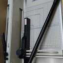 Paper Cutter 12 Inch, Heavy Duty Paper Cutter for A4 Paper, Guillotine Paper Cutter 400 Sheet Capacity, Solid Steel Construction, Beige