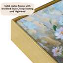 Floating Frame for 16x24 Canvas Paintings, DIY Metal Modern Canvas Floater Frame with 1.5" Deep for Oil Paintings Portrait Landscape Living Room Bedroom Home Office Wall Art Decor (Gold)