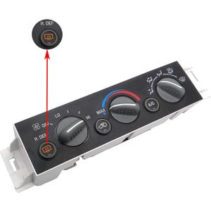 9378805 599-006 A/C Heater Climate Control Module for 1996 1997 1998 1999 2000 Chevrolet Chevy Tahoe Suburban GMC Yukon 1572547 16231165 16238885 w/Rear Window Defogger Switch
