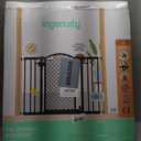 Ingenuity Decorative Panel Tall Baby Gate & Dog Gate, 28"-42" Wide, 30" Tall, Hardware or Pressure Mounted, Install on Top or Bottom of Stairs, Banister, or Doorway - Espresso