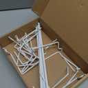 Nuanchu 8 Pcs Paper Towel Holder for Pegboard Extendable Peg Board Organizer Accessories Pegboard Towel Holder Accessories for Craft Room Laundry Room Kitchen Bathroom(White,11x4 Inch)