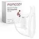 Momcozy Full Set Collector Cup Only Compatible with Momcozy M5 NOT for Others, with Double-Sealed 24mm Flanges (DL Overall, Transparent)