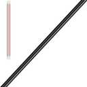 36 Inch Ceiling Fan Downrod with Extension Cable - 1 Inch Outer Diameter, Black Ceiling Fan Extension Rod,(No Threaded) Improves Airflow, Suitable for Various Ceiling Fans