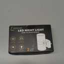 L LOHAS LED Night Light Plug in, Night Lights Plug into Wall, Light Sensor, 0-100LM, Soft White 3000K, Dimmable Night Light, Modern Nightlight for Hallway Bedroom Stairway, 2 Pack