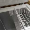 BLACK+DECKER 2.0 Cu. Ft. Compact Chest Freezer, Deep Freezer Holds Up To 70 Lbs. of Frozen Food, Removable Storage Basket, Manual Defrost, White