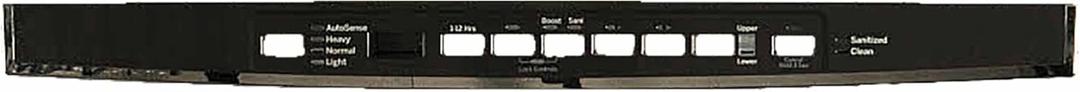 GE WD34X21699 Dishwasher Interface Cover, 0.6"D x 23.68"W x 2"H, Black