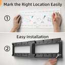IWORKBOARD 55 65 75 85 inch Tilting TV Wall Mount for 32-90 '' TVs, Low Profile TV Mount Bracket, Safe Lock & Quick Release, Max VESA 600x400mm, 24 inch Studs,132 lbs, Fit Most 55+ 75+ 85+ 86 TVs