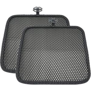 carrotez 2 Pack Double Breathable 3D Air Mesh Cool Seat Cushion Pad for Cars Seats, Home Office Chairs, Wheelchairs, 17.75" x 17.75" - Black