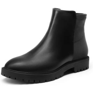 DREAM PAIRS Women's Low Heel Chelsea Ankle Boots Fashion Slip On Elastic Fall Booties Shoes, Size: 6.5