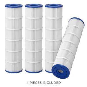 Pool filter 7in Replacement Pool & Spa Filter Cartridge Set (4-Pack) – High-Flow Pleated Water Filter Replacement for Swimming Pools & Hot Tubs