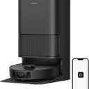 DREAME L40s Ultra CE Robot Vacuum and Mop Combo with Self-Emptying Dock, 13,000Pa Suction, Mop Self-Cleaning and Auto-Raising, Ultrasonic Carpet Sensing, Ideal for Pet Hair, Carpet and Hard Floors, Black