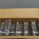 KOMUEE Glass Meal Prep Containers 3 Compartments, 5 Pack 36 oz, Glass Food Storage Containers with Lids, Airtight Lunch Bento Box, Portion Control, Freezer and Microwave Safe (Gray)