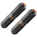 VCE CAT6A Waterproof RJ45 Coupler IP68, 10Gbps CAT6A/CAT6/CAT5E/CAT5 Female-to-Female Outdoor Ethernet Connector Shielded, Network Cable Extender for Outdoor Use 2-Pack, 5.3 in