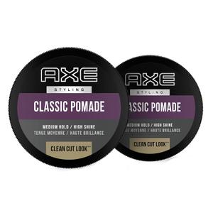Axe Pomade: Medium Hold and Natural Finish for Easy Styling, 2.64oz (2 Count)
For Easy To Style Hair, Natural Finish Clean Cut Look Classic Hair Pomade