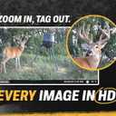 Moultrie Edge 3 Cellular Trail Camera with 3.4W Solar Kit - 40MP HD Photo Capture - 1080p Low-Glow Flash - GPS - Multi-Carrier Auto-Connect - Built-in Memory - 0.5s Trigger Speed - AI Buck Detection