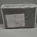 Precious Star Linen | Egyptian Cotton | Duvet Cover Super King 98x108 Inch | Zipper Closure & Corner Ties | Lightweight Breathable - 1 Piece Premium Duvet Cover Silver Grey Striped