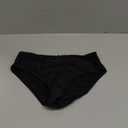 Tempt Me Women Bikini Bottoms Mid Waist Bathing Suit Swimsuit Ruched Swim Bottom (Black, Medium)