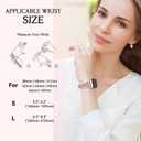 Compatible with Apple Watch Band Boho Beaded Woven Watchband Adjustable Nylon Braided Elastic Cord for Women iWatch Series 10/9/8/7/6/5/4/3/2/1 SE Ultra 49mm/46mm/45mm/44mm/42mm/41mm/40mm/38mm