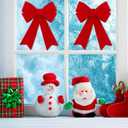 MCEAST 4 Pack Red Christmas Wreath Bows - 18 x 12 Inches Christmas Decoration Bows for Xmas Tree and Party Supplies