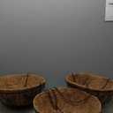 14 Inch Hanging Baskets for Plants Outdoor, 3 Pack Metal Wire Hanging Planters with Coco Coir Liners, Rust-Resistant Flower Basket with Chains & Hooks for Garden Patio Porch Deck Balcony