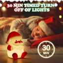 Cute Night Light for Kids, 3 Level Dimmable Bedside Touch Lamp, Silicone Bedside Lamp for Baby and Toddler for Boys, Girls and Children, Christmas Decorations, Cute Gifts