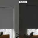LazBlinds No Tools No Drill Cordless Roller Shades, 100% Blackout Roller Blinds for Windows, Thermal Insulated UV Protection Waterproof Roll Up Window Blinds and Shades, 28'' W x 72'' H, White