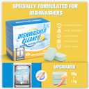 3 x 6-Pack Dishwasher Detergent and Deodorizer Tablets with Kitchen Sponge, Deep Clean Formula, Dishwasher Safe, Removes Scale, Odors, and Hard Water Residue (Lemon Scent)
