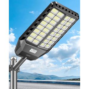 Deepn 8000W Ultra Large Solar Street Light, IP67 Solar Parking Lot Lights, High Lumens Solar Powered Street Light Dusk to Dawn Outdoor Lighting Motion Sensor and Remote Control Deepn 8000W Ultra Large Solar Street Light, IP67 Solar Parking Lot Lights, High Lumens Solar Powered Street Light Dusk to Dawn Outdoor Lighting Motion Sensor and Remote Control