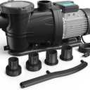 In/Above Ground Pool Pump, Self Primming High Flow (Single Speed, 3HP, 8964 GPH, 115V), Yellow