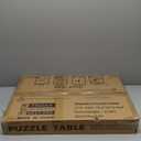 Foldable Puzzle Table with Legs, 34"x 26" Wooden Puzzle Board with Drawers & Covers, Portable Jigsaw Table for Adults, 1500 Pieces Folding Puzzle Board for Jisgaw Puzzle, Birthday Gifts for Mom (Beige)