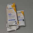 CeraVe 100% Mineral Sunscreen SPF 50, Face sunscreen With Zinc Oxide & Titanium Dioxide, Hyaluronic Acid + Niacinamide + Ceramides, Oil Free, Travel Size 2.5 oz