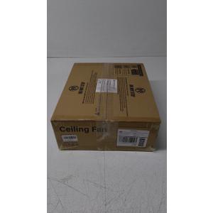 ZMISHIBO Ceiling Fans with Lights and Remote, 19.7'' Low Profile Ceiling Fan, 3000-6000K Dimmable Modern Flush Mount LED Fan Light, 6 Wind Speeds, White Fandelier Ceiling Fans for Bedroom