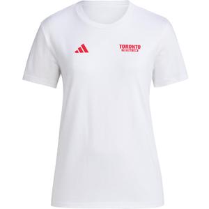 adidas Women's Toronto FC Local Warp Pre-Game Short Sleeve T-Shirt (White, M)