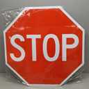 T&R Large Stop Sign Street Road Sign 30 x 30 Inches. Engineer Grade Reflective Sheeting, Rust Free Aluminum, Weather Resistant, Waterproof, Fade Resistant, 2 Pre-drilled Holes