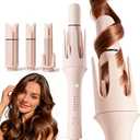 Automatic Curling Iron Rotating  3-in-1 Self Curling Hair Curler with 3 Barrel Sizes for Loose Waves to Tight Curls, Negative Ion Ceramic, Anti-Tangle & Fast Heating, Safe Styling for All Hair Types