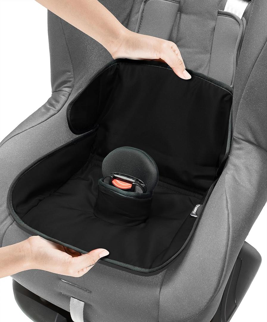 Lynmark Potty Training Car Seat Protector Cover - Waterproof Soft Piddle Pads for Toddlers and Baby Carseat - Travel-Friendly Universal Washable Liner Mat for Spills, Nappy Leaks, Accidents - Black