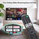 for Sony TV Remote, for All 2019-2025 Sony Replacement Remote Control for Bravia Smart TV with Voice Control.for Bravia XR/XBR/KD/K Series Google/Android TVsVoice Function Pairing Required