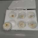 Bucherry 6 Pcs Christmas Tree Place Card Holders Mini Antique Gold Christmas Table Number Holders Farmhouse Resin Winter Table Centerpieces Decor for Xmas Wedding Party Decorations (2.36 Inch)