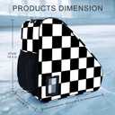 Camo Print Skate Bag For Ice Roller Inline Skates With Adjustable Shoulder Strap Fit Women Men Adults, One Size