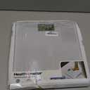 Health o meter Compact Digital Glass Bathroom Scale 450 lb Capacity, 4 Load Cells, 3.2" LCD Display, Tempered Glass Platform, Auto Shut-Off, Low Battery Indicator, Non-Skid Feet