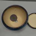 Deep Dream 6 Inch Plant Pots- Ceramic Planter Pot with Drainage Hole and Saucer, Round Flower Pot for Indoor Outdoor Succulent, Snake Plants and Cactus, Blue