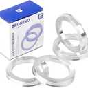 BRONEVO 56.1 to 73.1 Hub Centric Rings,ID=56.1mm OD=73.1mm,Aluminium Alloy Wheel Center Rings Hubrings Pack of 4