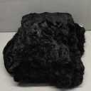 Faux Fur Throw Blanket for Couch, Fluffy Fuzzy Plush Bubble Blanket, Soft Warm Cozy Shaggy Rabbit Blanket, Luxury Decorative Gifts for Sofa Bedroom Living Room, 60x50inch (Black)